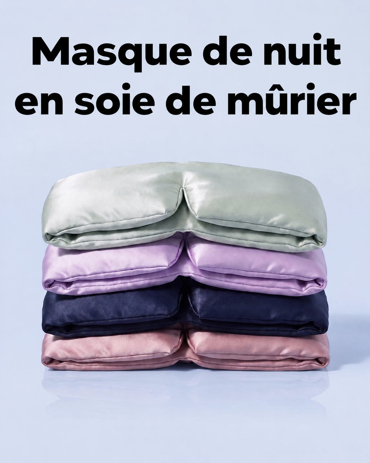 Masque de nuit en soie de mûrier
