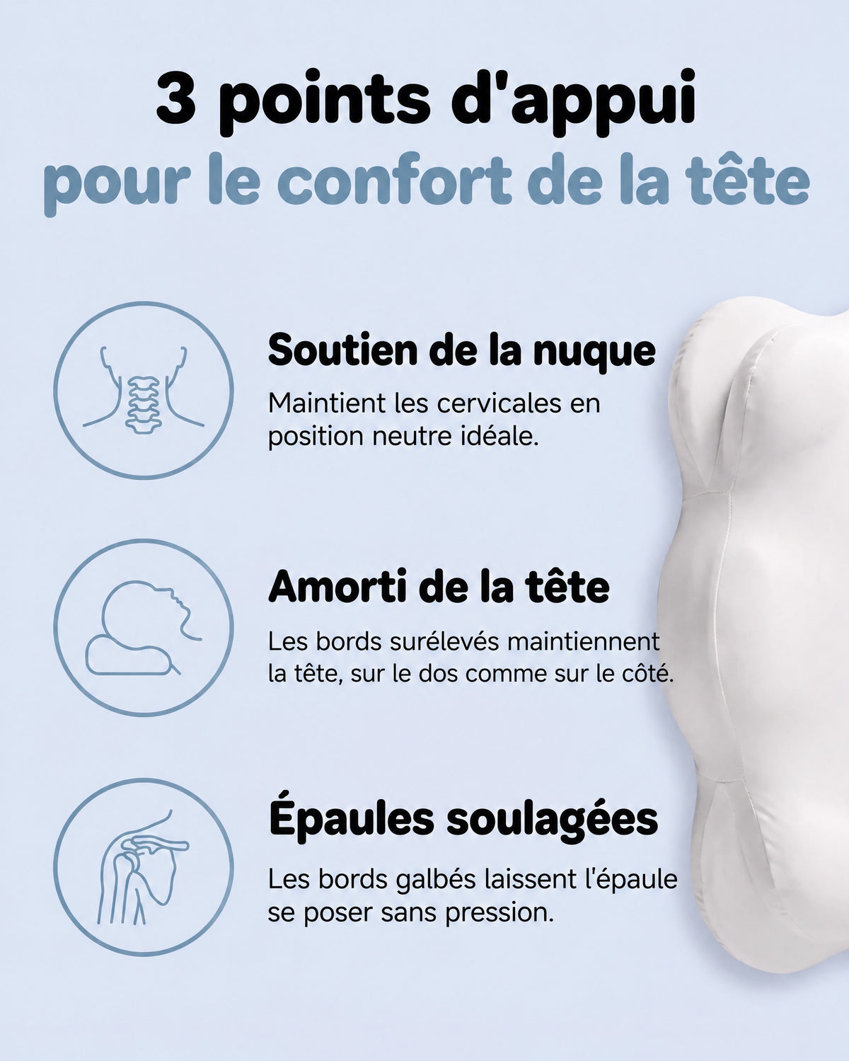 Oreiller ergonomique Nuage